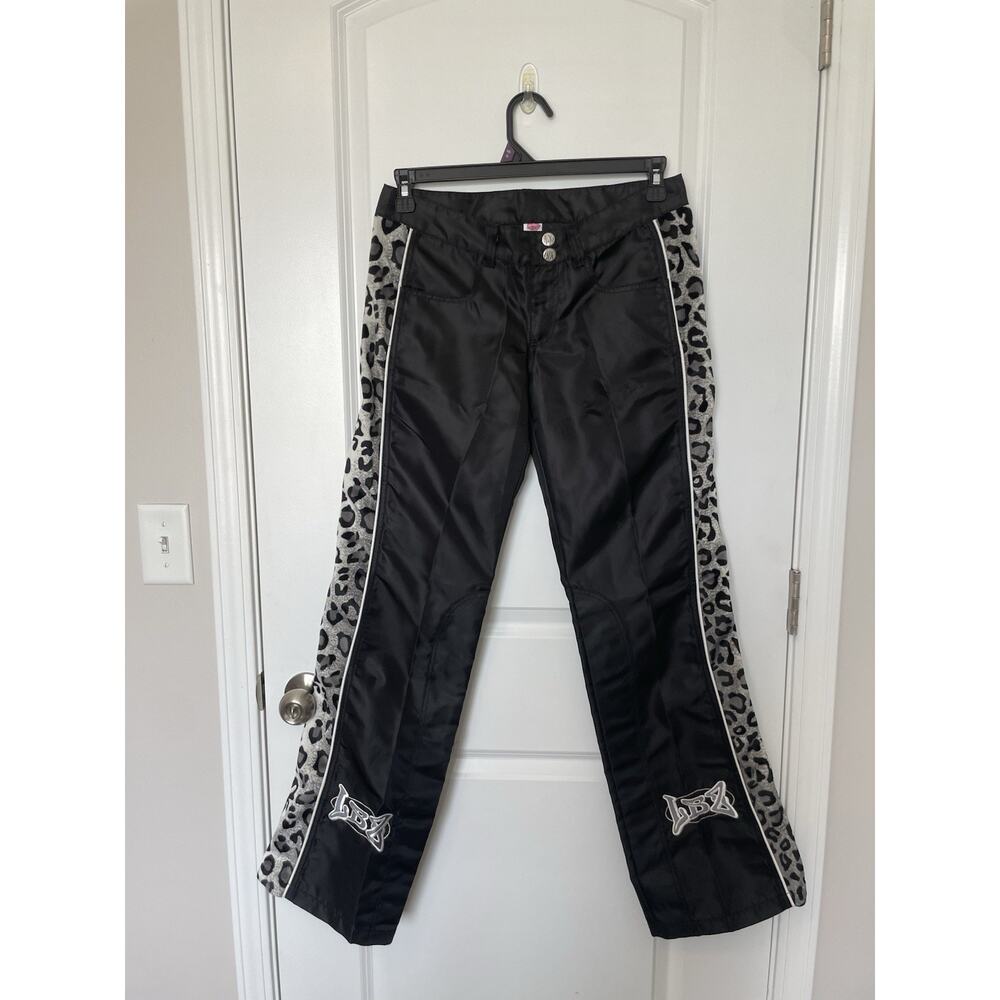 Y2K LBZ Low Waist Leopard Motorcycle Pants, Flare, Rare Vintage, Women’s Size 5 - Picture 10 of 10